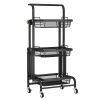 3-Tier Folding Rolling Cart Kitchen/Bedroom/Living Room/Bathroom