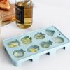 1pc; Food Grade Silicone Ice Tray; Ice Cube Mold; Cold Drinking Ice Mold; 8 Grids Fruit Ice Tray; Chocolate Cookie Mold 7.99*4.25in