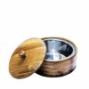 WILLART Teak Wood Hot Pot Tortilla Chapati Casserole Box