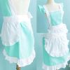 Restaurant Cross Back Apron Maid Aprons Vintage Apron Maid Costume Ruffle Apron