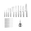 18-piece Forged Hollow Handle Stainless Steel Knife Block Set