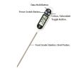 1pc; -58FÂ°~572FÂ°; 304 Food Grade Stainless Steel; Probe Type Electronic Thermometer