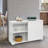 Double Sliding Door Sideboard Porch Cabinet --YS