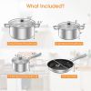 Household Daily Delicacies Pot Safe Non-Stick Cookware Set