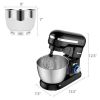 4.8 Qt 8-speed Electric Food Mixer with Dough Hook Beater