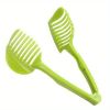 1pc Tomato Slicer Holder; Lemon Cutter; Round Fruits Vegetable Cutting Tools; Handheld Multi Purpose Tongs; Kitchen Gadget