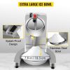 Commercial Electric Dual Blade Snow Cone Granizing Machine With Free Tray Home Icy Drink Smoothie Maker